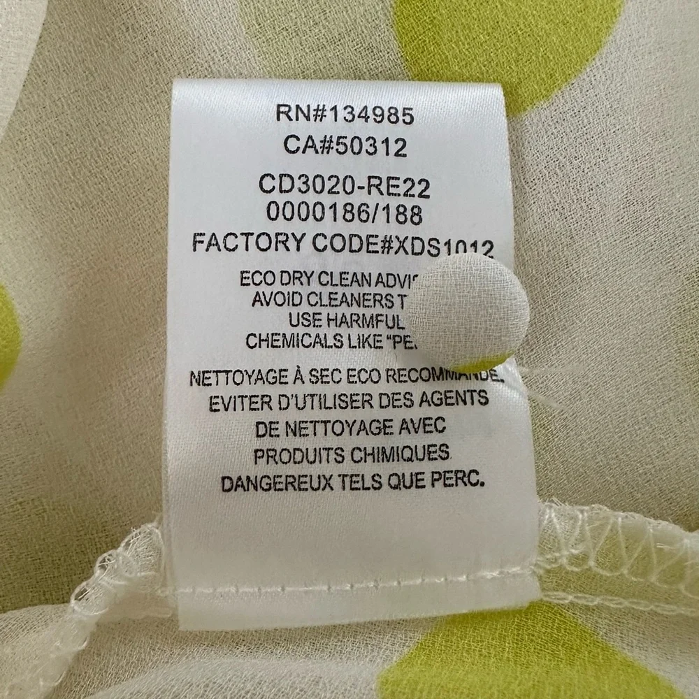 NWT For Love & Lemons Megan Maxi Dress Cover Up Yellow Polka Dot– Size XS - Picture 10 of 10